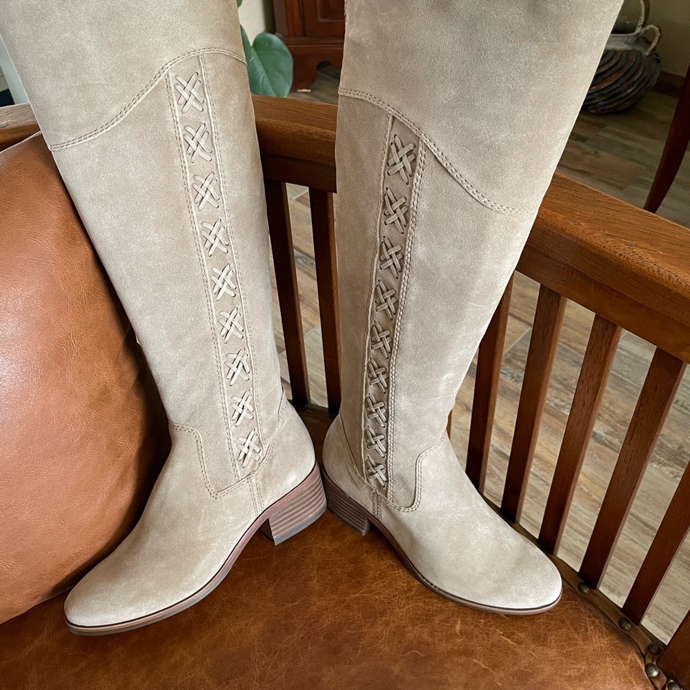 NEW. Vince Camuto Women's KREESELL Over The Knee Riding Boot.